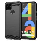 Husa Google Pixel 5 XL Techsuit Carbon Silicone, negru