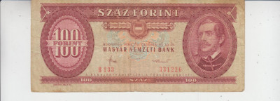 M1 - Bancnota foarte veche - Ungaria - 100 forint - 1984 foto