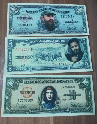 lot 6 banknote Cuba fantezie Fidel Castro &amp;amp; Che Guevara foto