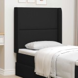 vidaXL Ureche pentru Tăblie Negru 80 x 16 x 4 cm țesătură 346598