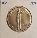 Andorra, 2 Diners 1987- Joan Mart&iacute; i Alanis Tennis new olympic discipline, KM#40, tiraj 20.000, Europa
