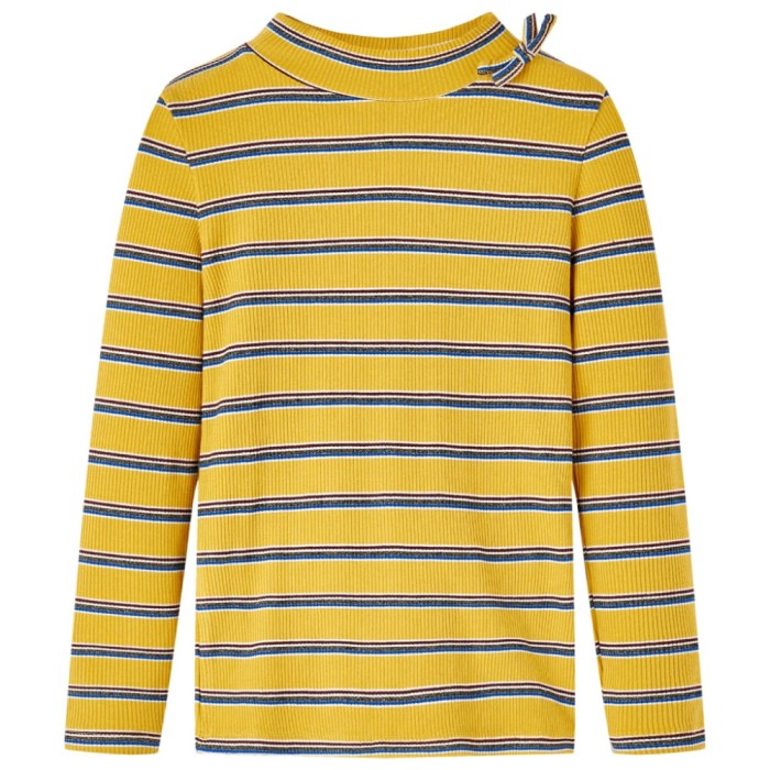 Tricou pentru copii cu m&acirc;neci lungi, ocru, 140