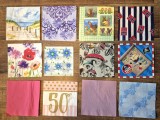 (13) Lot 12 șervețele vintage de colecție - modele deosebite