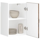 Dulap Bucatarie Gossi Lucca Stejar Afumat 40x31x60 cm, Montat pe Perete, Rafturi Depozitare, Design Modern