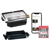 Gratar electric OptiGrill+ XL Snacking &amp; Baking GC724D12, 2000 W, mod manual 4 nivele, placi antiaderente din aluminiu turnat, 9 programe, indicator n