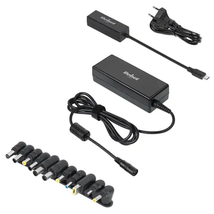 Alimentator UNIVERSAL 15-20V 90W PD REBEL KOM0962 12 mufe alimentare