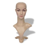 Manechin Dama vidaXL, Cap de Femeie, Ten Deschis, Machiaj, 51cm, Ideal Peruci, Palarii, Ochelari