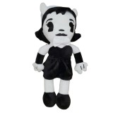 Jucarie Plus Bendy and the Ink Machine Alice Angel 30cm Negru IdeallStore&reg; Papusa Plus