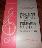 INDRUMARI METODICE PENTRU PREDAREA MUZICII LA CLASELE V-VII