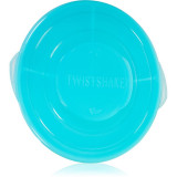 Twistshake Divided Plate farfurie compartimentată cu capac Blue 6 m+ 1 buc