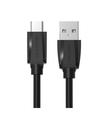 Cablu de date USB 2.0 la USB de tip C - Negru-Lungime 50 centimetri foto
