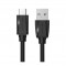 Cablu de date USB 2.0 la USB de tip C - Negru-Lungime 50 centimetri