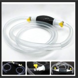 Pompa Manuala Transfer Carburant QttvbTna Benzina, Etansa, PE, Furtun 90cm, Alba