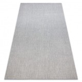 Covor sisal Flat 48663/037 uniformă argintiu , 120x170 cm