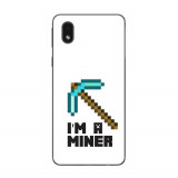 Husa compatibila cu Samsung Galaxy A01 Core Silicon Gel Tpu Model Minecraft Miner