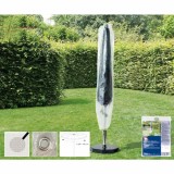 Husa Protectie Umbrelă Grădină Transparentă, 250-450 cm, Rezistentă