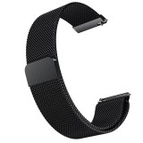 Cumpara ieftin Curea Milanese Loop Slim, compatibila Huawei Watch GT 2 42mm, telescoape QR, Negru