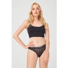 GS1165-1 Chilot brazilian din dantela florala si material usor elastic