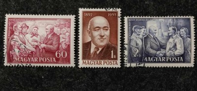 Ungaria 1952 - Rakosi Matyas, serie stampilata foto