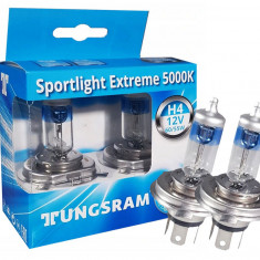 Set 2 Buc Bec Tungsram H4 Sportlight Extreme 5000K 12V 60/55W P43T38 BL1420