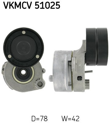 SKF VKMCV 51025 rola intinzator,curea transmisie foto