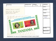Tanzania, 1985 | Aniversare regina mamă - Monarhie | RAR - VARIETATE | MNH | aph foto