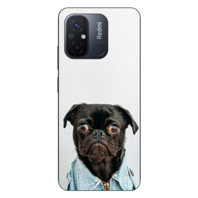 Husa compatibila cu Xiaomi Redmi 12C Silicon Gel Tpu Model Pug Fashion foto