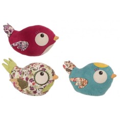 Set 3 opritoare usa multicolore Pasare 22x7x14 cm