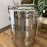 Sufertas cu 3 boluri inox 500 ml supraetajate cu capac silicon