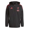 FC Liverpool geacă de bărbați cu glugă Allweather black - M, Adidas