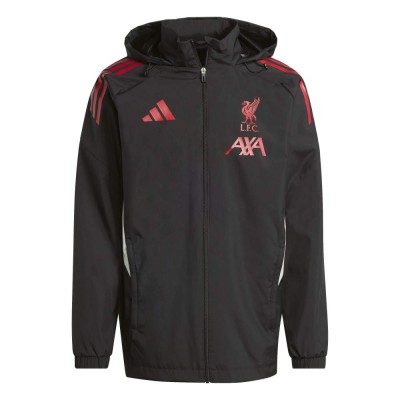 FC Liverpool geacă de bărbați cu glugă Allweather black - M foto