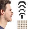Dilatator Nazal Magnetic Salestore.ro&reg; &ndash; Anti-sforăit, Oxigenare, 4 Benzi, Aplicator, 30 Plasturi, Rezistent, Negru