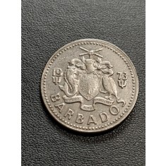 B 11 Moneda 25 Centi 1973 Barbados