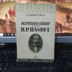 Dvoicenco, Începuturile literare ale lui B.P. Hașdeu cu 4 planșe, Buc. 1936, 096