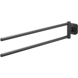 Cumpara ieftin Suport prosop TIGER Carv 2 brațe negru mat, 45.9 cm