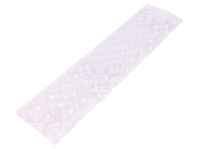 Lentilă LED dreptunghiulară plexiglass transparentă