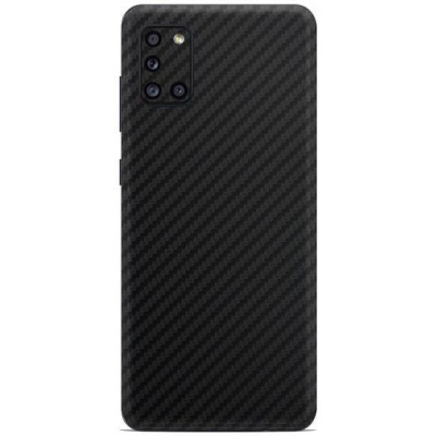Set Folii Skin Acoperire 360 Compatibile cu Samsung Galaxy A31 - ApcGsm Wraps Carbon Black foto