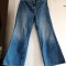 Blugi H&amp;M denim croaiala larga, talie &icirc;naltă, damă material gros iarna
