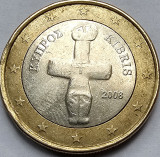 1 euro 2008 Cipru, km#84, Europa