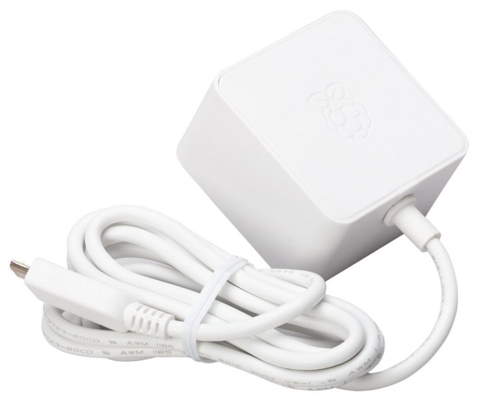 Alimentator Raspberry Pi alb