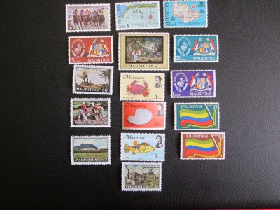 ANGLIA MAURITIUS SERIE=MNH/MH=19 foto