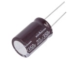 Condensator electrolitic low ESR THT 22uF 350V &Oslash;16x25mm