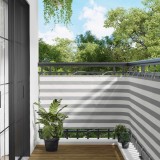 vidaXL Ecran de balcon Gri deschis și alb. 90 x 700 cm 42030937