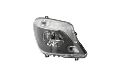 Far Mercedes Sprinter 210-519, 10.2013-06.2018, montare fata, dreapta, cu lumina de zi; H7+H7+PY21W+W21W+W5W; electric; cu motor; halogen, AYFAR