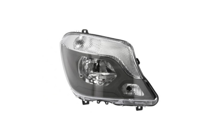 Far Mercedes Sprinter 210-519, 10.2013-06.2018, montare fata, dreapta, cu lumina de zi; H7+H7+PY21W+W21W+W5W; electric; cu motor; halogen, AYFAR