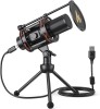 Microfon gaming cu condensator Maono PM471TS, 192KHZ 24BIT, pentru streaming live, USB