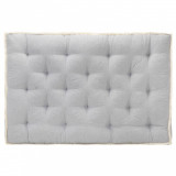 Pernă pentru canapea din paleți, gri, 120 x 80 x 10 cm, vidaXL