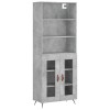 Dulap inalt, gri beton, 69,5x34x180, lemn compozit