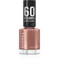 Rimmel 60 Seconds Super Shine lac de unghii culoare 111 Caf&eacute; Creme 8 ml