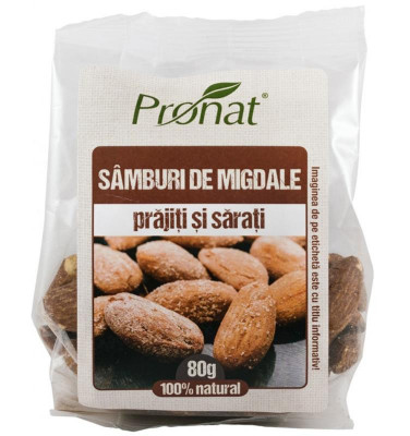 Samburi de Migdale Prajiti si Sarati 80 grame Pronat foto